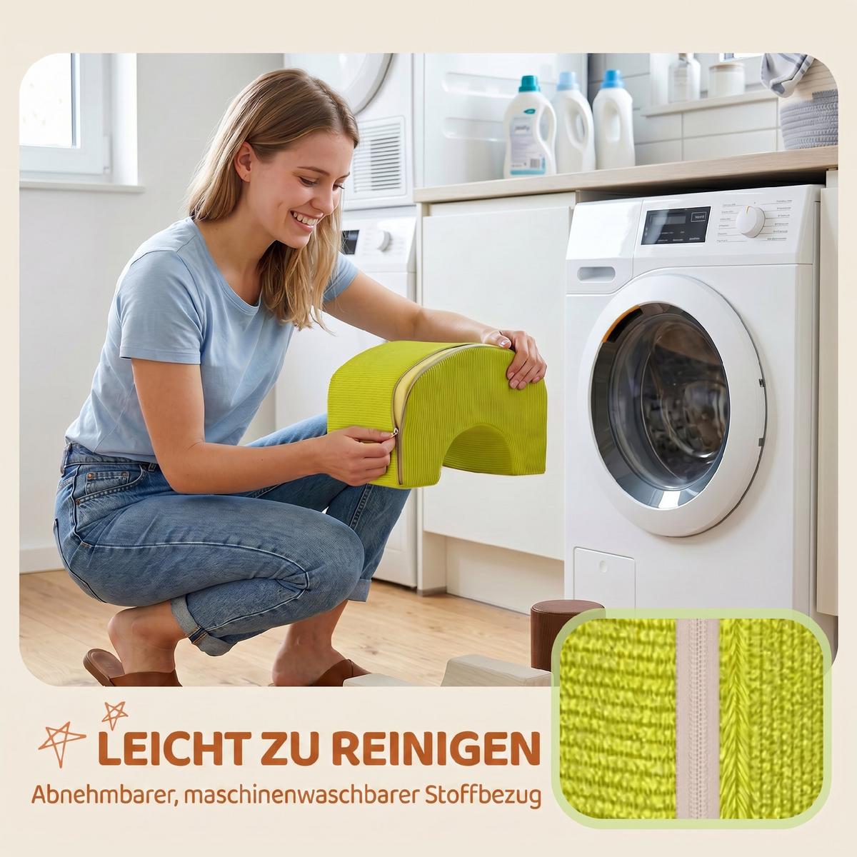 SOFTBAUSTEINE 5er Set Cord Schaumstoff Mehrfarbig - Braun, Textil (35/177cm) - AIYAPLAY