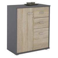 KOMMODE LOCARNO Grau/Sonoma Eiche - Grau/Sonoma Eiche, Holzwerkstoff (60/70/30cm) - CARO-Möbel