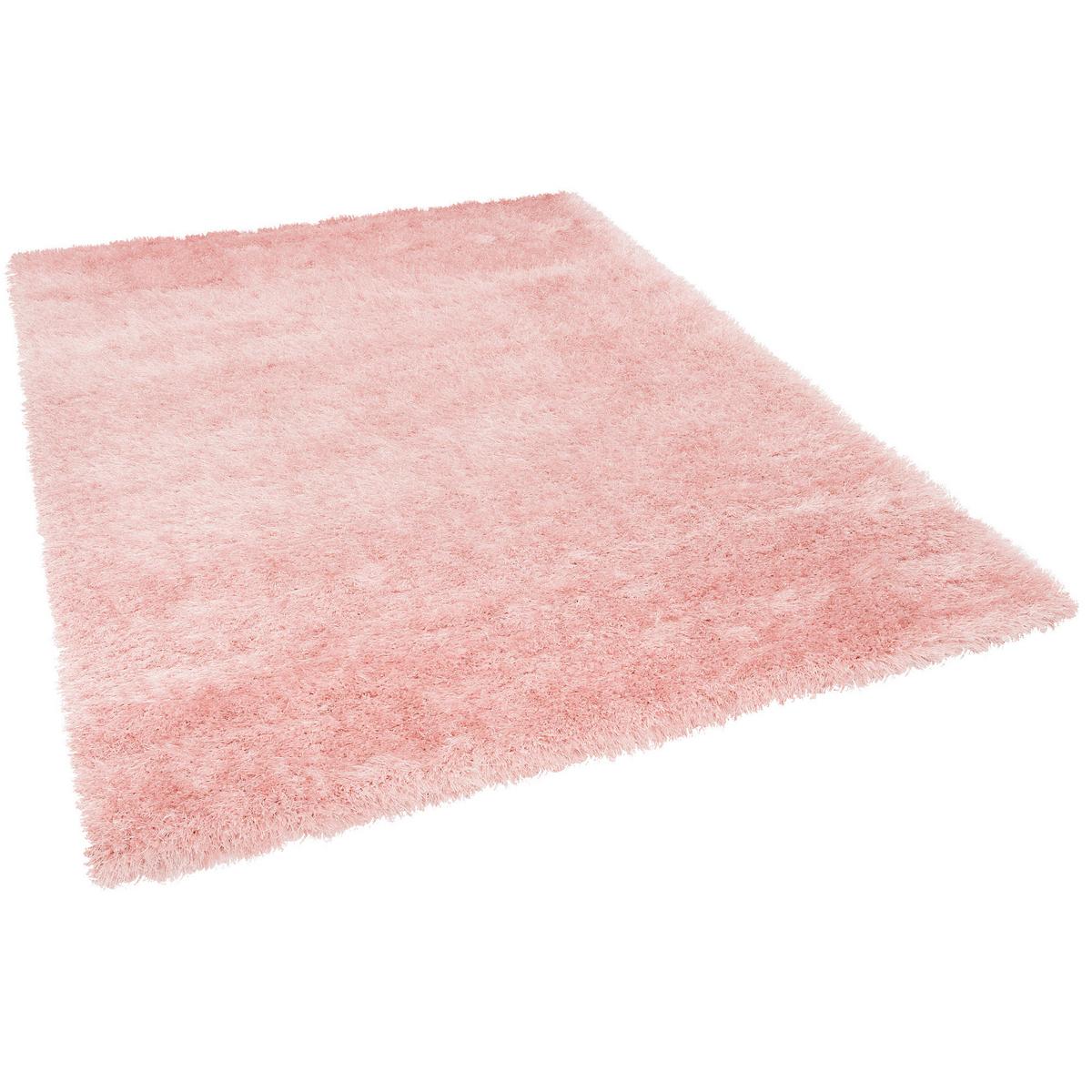 HOCHFLOR LANGFLOR SHAGGY TEPPICH GLOW - Rosa, Textil (140/200cm) - Pergamon