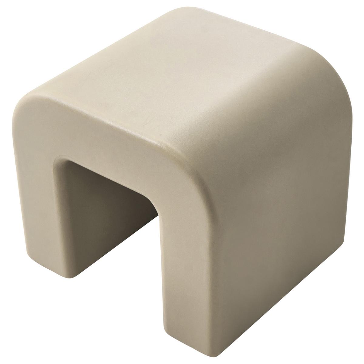 BEISTELLTISCH 2er-Set Olivgrün Beige - Beige/Grün, Kunststoff (41/45/40cm) - Beliani