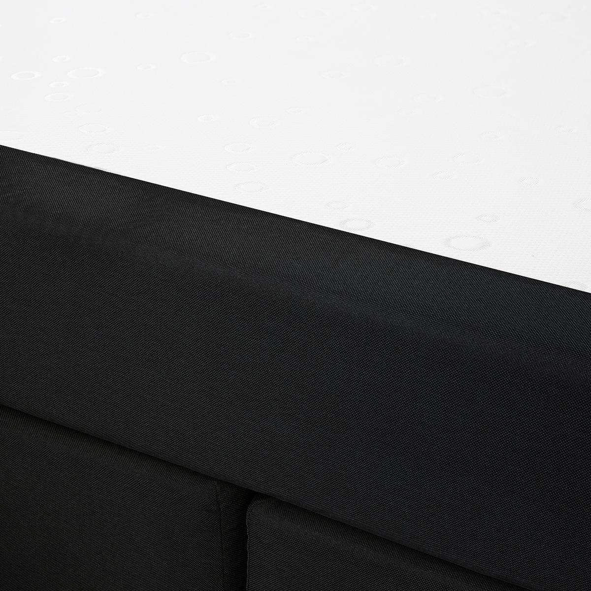 BOXSPRINGBETT 140/200cm Schwarz Admiral - Schwarz, Textil (140/200cm) - Beliani