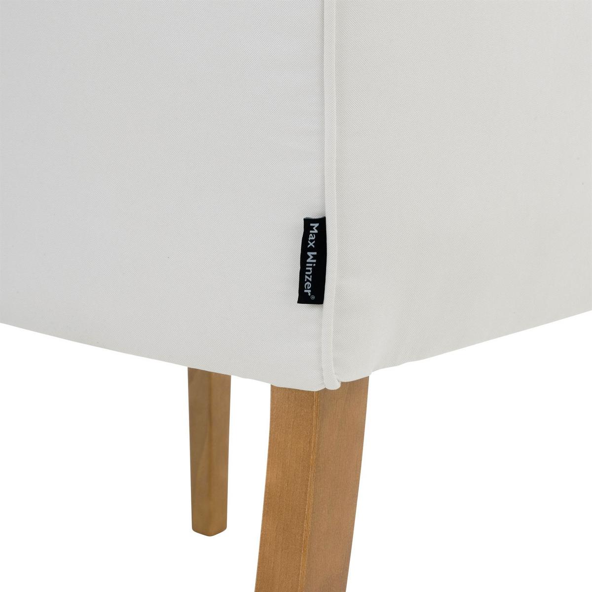 POLSTERSTUHL Katryn Flachgewebe creme - Creme, Kunststoff (55/81/58cm) - 58aufmkessel