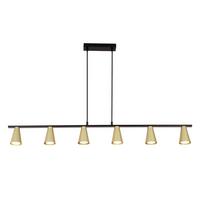 PENDELLEUCHTE Violet 110/7/160 cm - Goldfarben, Metall (110/7/160cm) - ZMH