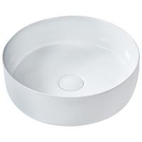 AUFSATZWASCHBECKEN 36 cm Calig - Weiß, Keramik (36/12/36cm) - Beliani
