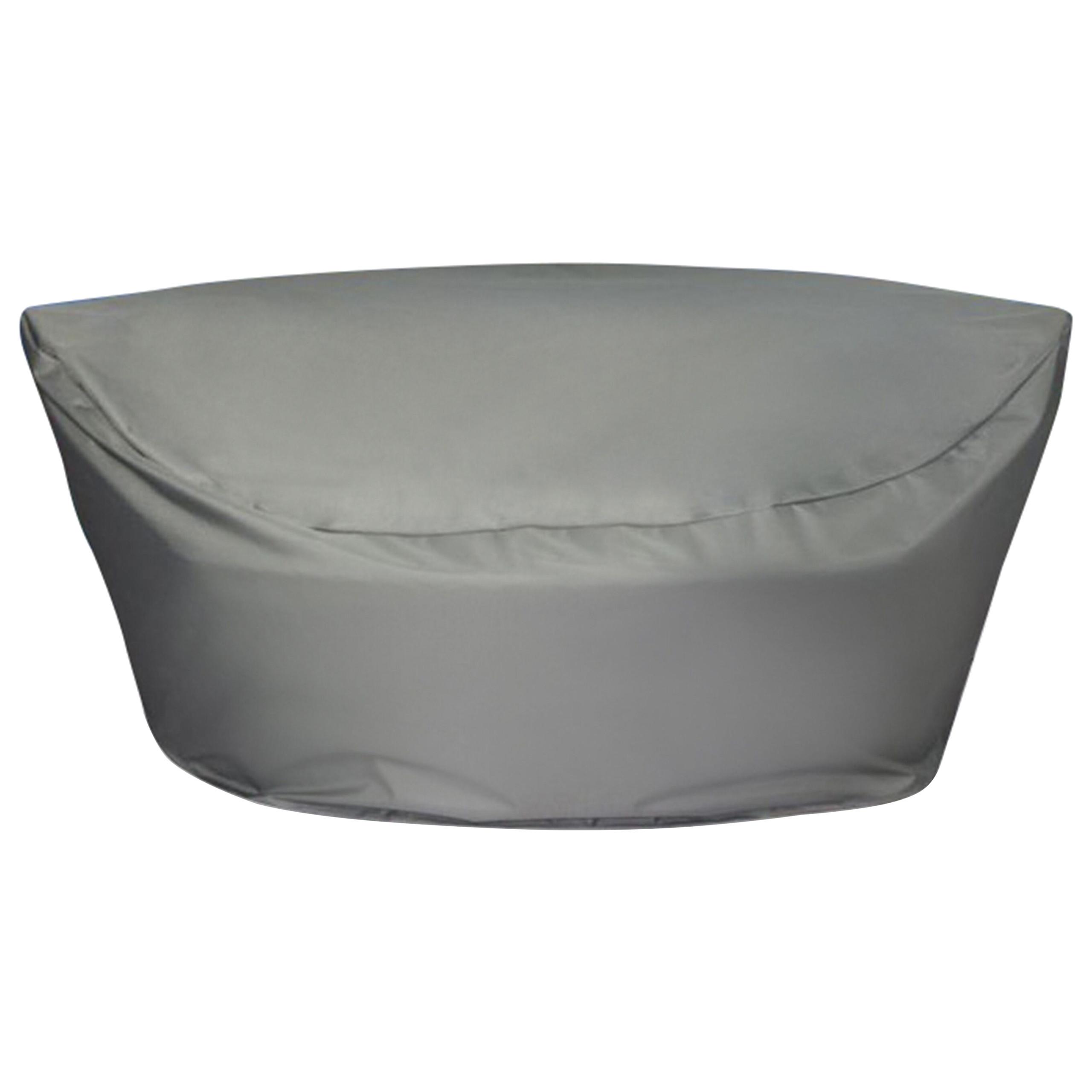 REGENSCHUTZ für Sonneninsel 140/135/80 cm Regenschutz Chuva - Grau, Kunststoff (140/80/135cm) - Beliani