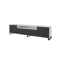 LOWBOARD KITO-S 200x53x41 cm - Weiß / Schwarz - Schwarz/Weiß, Holzwerkstoff (200/53/41cm) - ALTDECOR