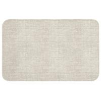 BADEMATTE Leinen - Textur - Beige 80x50 cm - Beige, Textil (80/50cm) - OnlyWow
