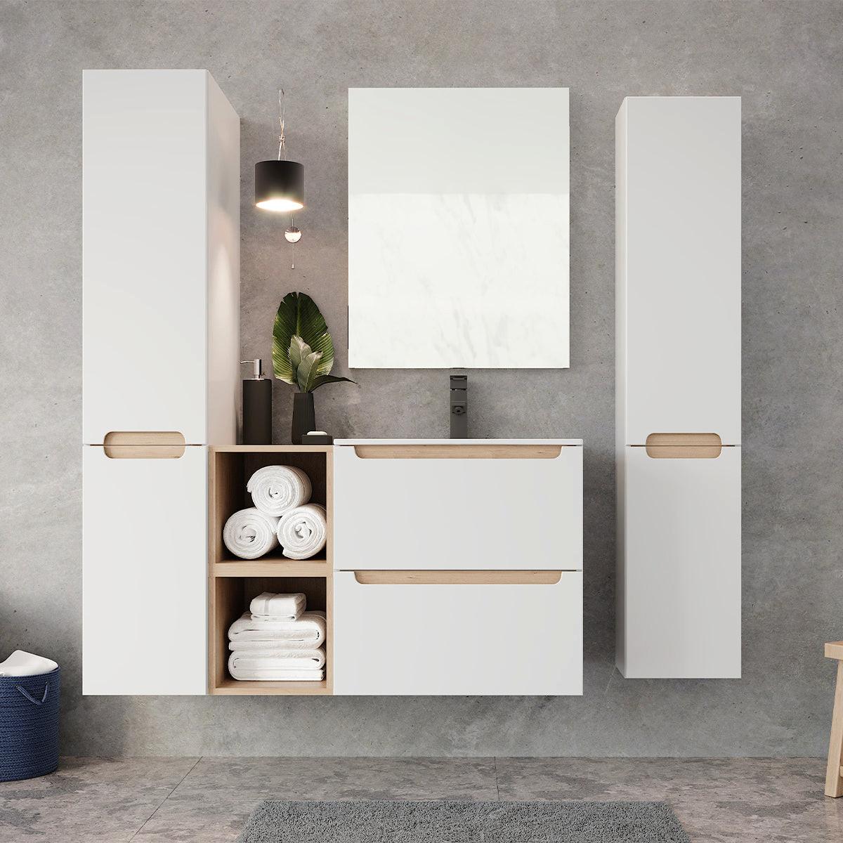 WASCHTISCH 60cm Livia Weiß - Weiß, Holzwerkstoff (60/60/45cm) - Petits-meubles