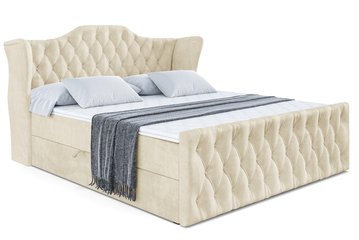 BOXBETT VILA-Z - 140x200 cm - H4 - Beige - Beige, Holzwerkstoff (140/200cm) - ALTDECOR