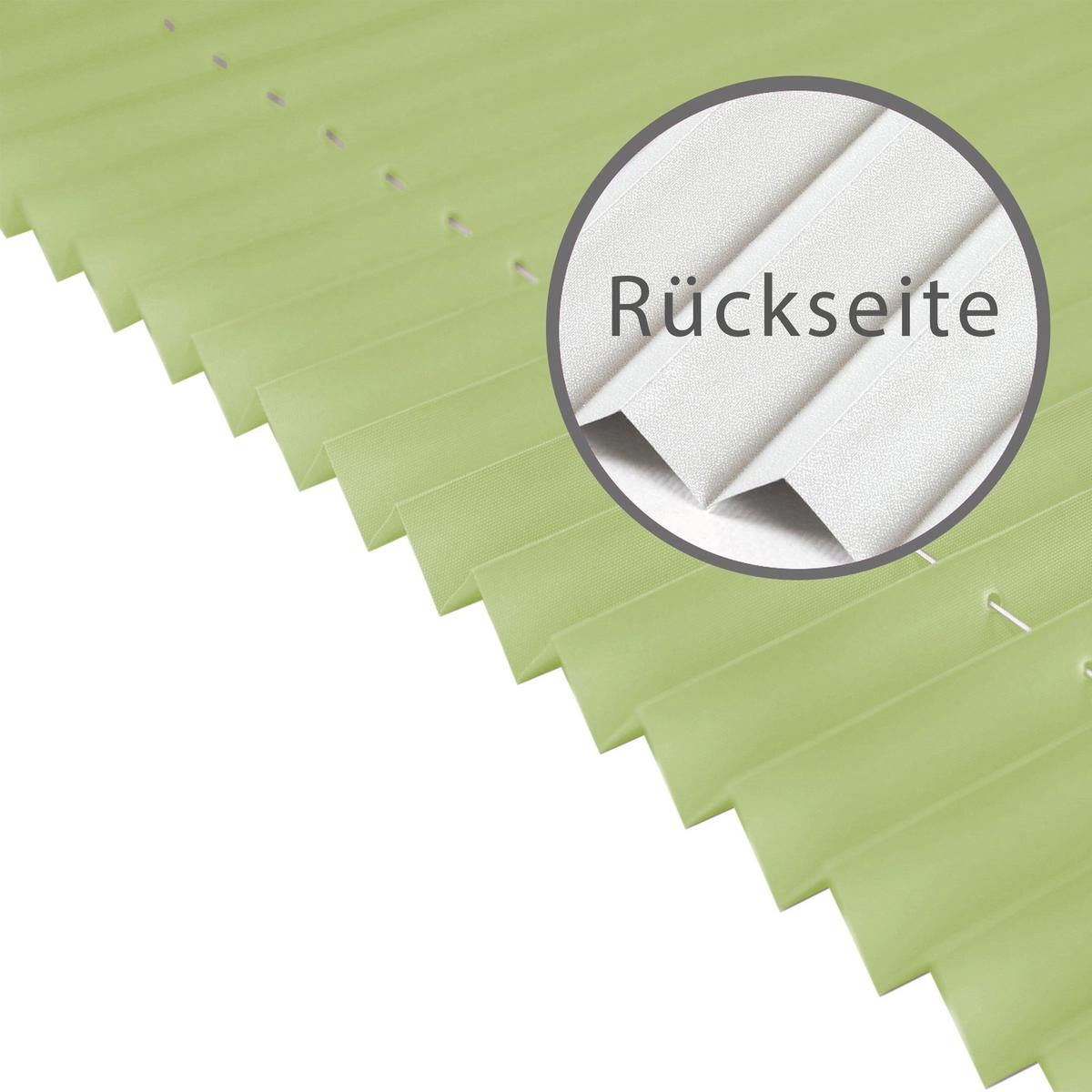 PLISSEE Thermo Basic 70 x 150cm Klemmfix ohne Bohren - Grün, Textil (70/150cm) - Deco-Raum