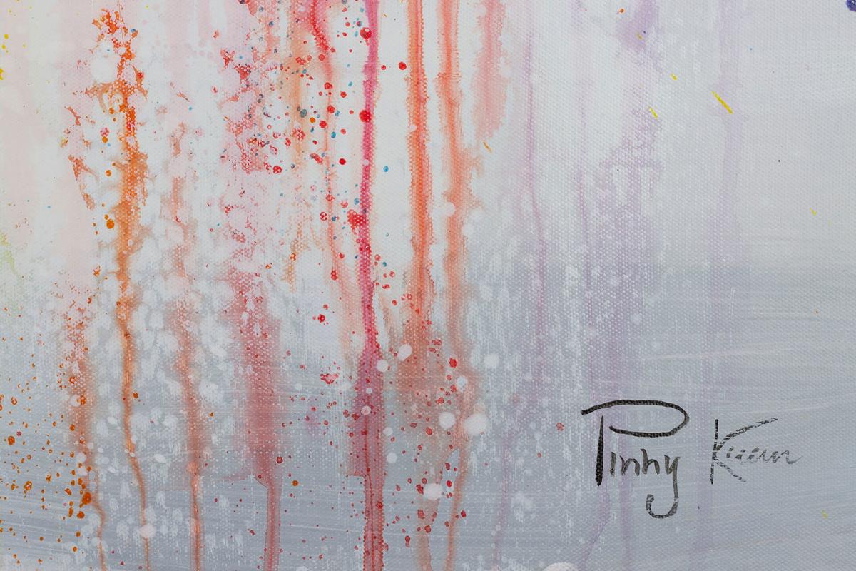 ACRYLBILD HANDGEMALT 120/60 cm - Multicolor/Grau, Holz/Textil (120/60cm) - KUNSTLOFT