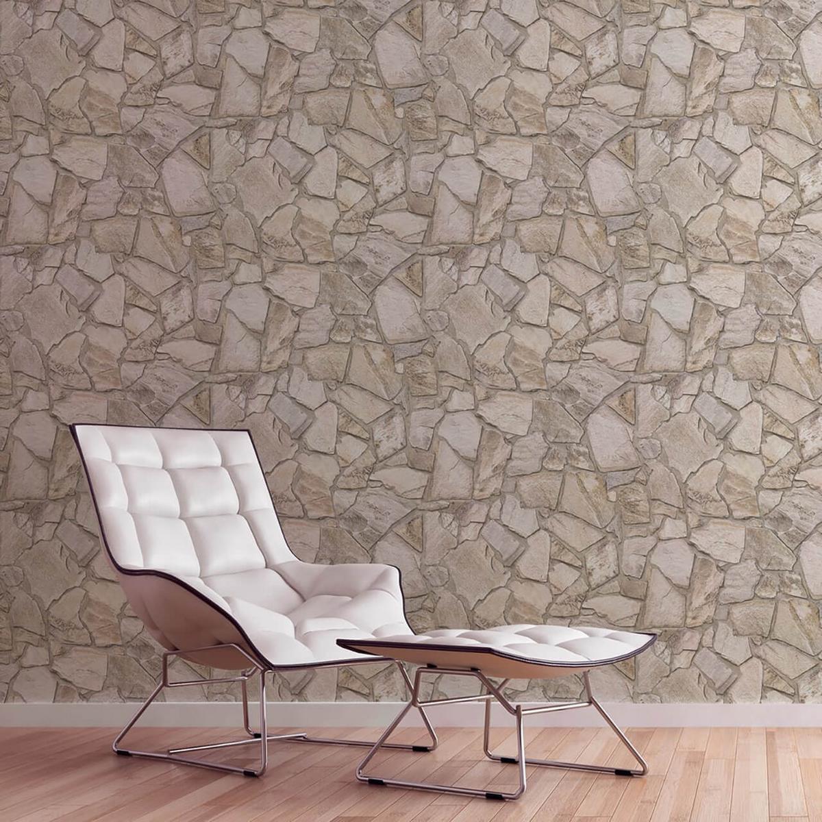 VLIESTAPETE Beige 53/1005 cm - Braun, Textil (53/1cm) - KUNSTLOFT