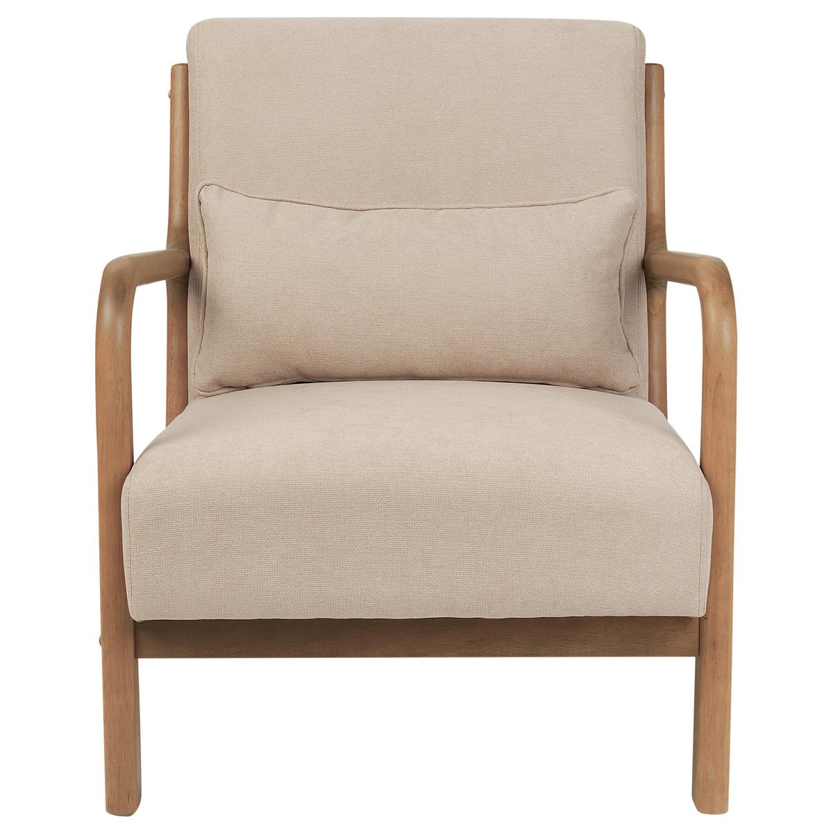 SESSEL Beige Skovde - Hellbraun/Beige, Textil (65/78/80cm) - Beliani