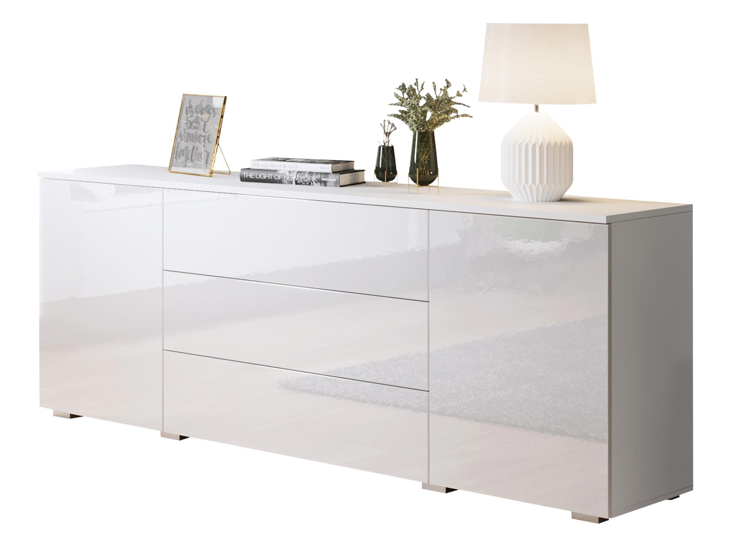 KOMMODE Paris 150 - Weiß Hochglanz/Weiß, Holzwerkstoff (150/68/39cm) - MIRJAN24