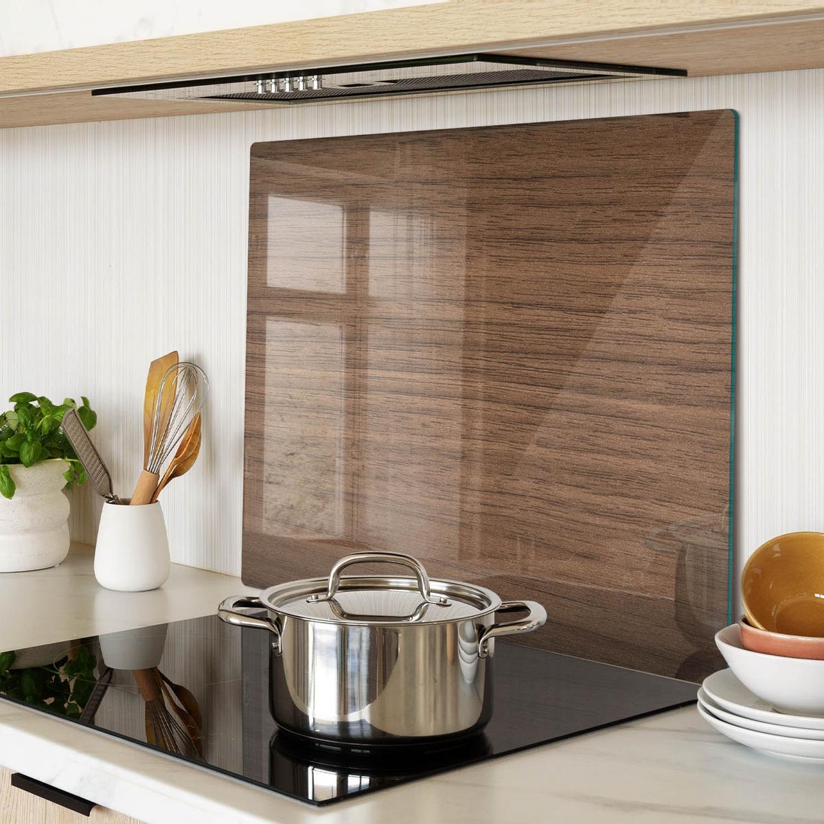 GLASPLATTE 60x52 cm Holz - Braun, Glas (60/0.4/52cm) - TULUP