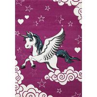 KINDERTEPPICH Kurzflor Sterne CASOLA Polypropylen Fuchsia 80 x 150 cm - Rosa, Textil (80/150cm) - KADIMA DESIGN