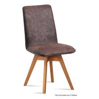 ESSZIMMERSTUHL drehbar (6er-Set) Donni 47x92x60 Eiche geölt/Braun - Eichefarben/Braun, Kunststoff (60/92/47cm) - 58aufmkessel