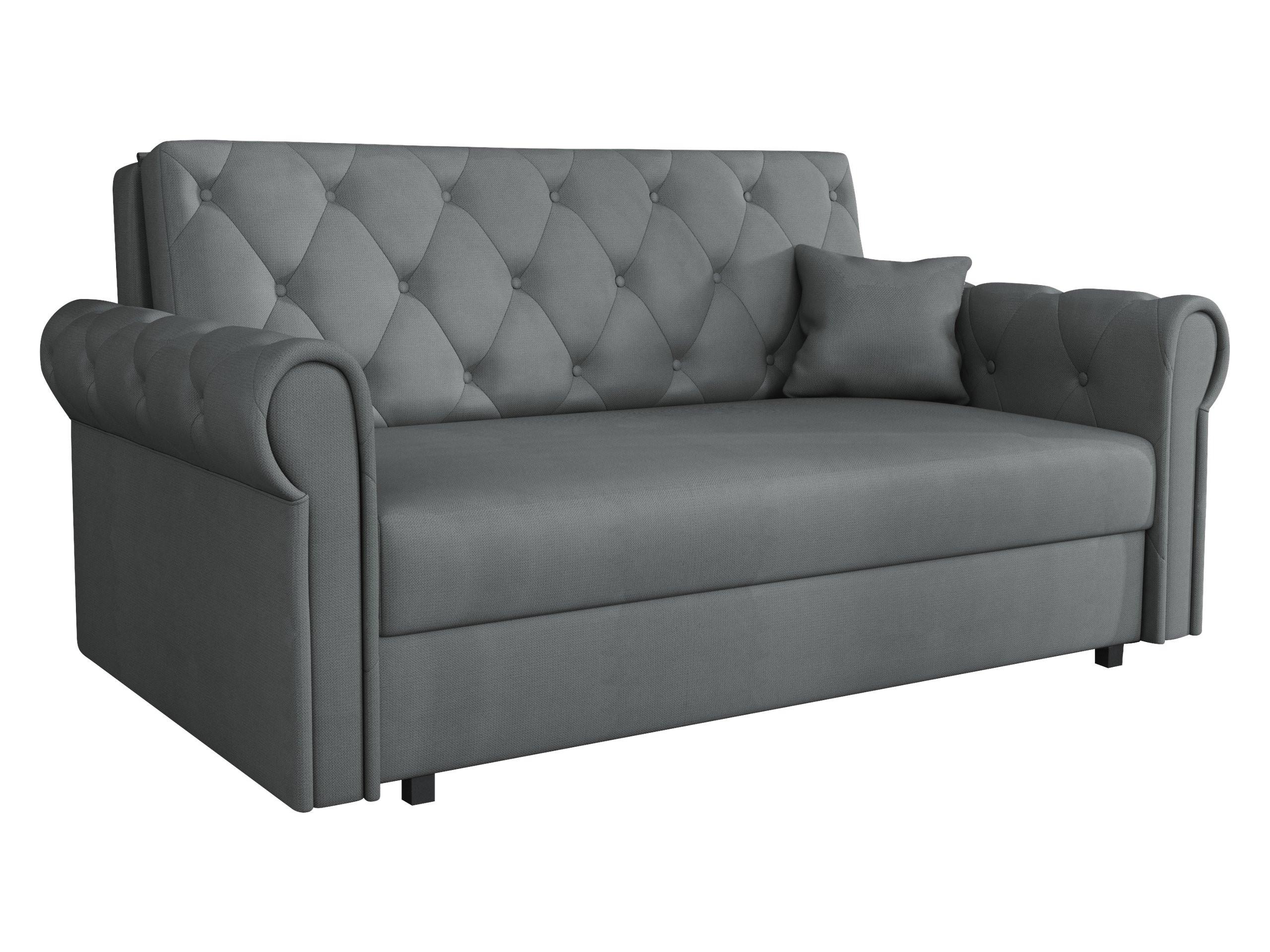 SCHLAFSOFA Viva Roma III - Graphitfarben/Schwarz, Holz/Textil (168/85/98cm) - MIRJAN24