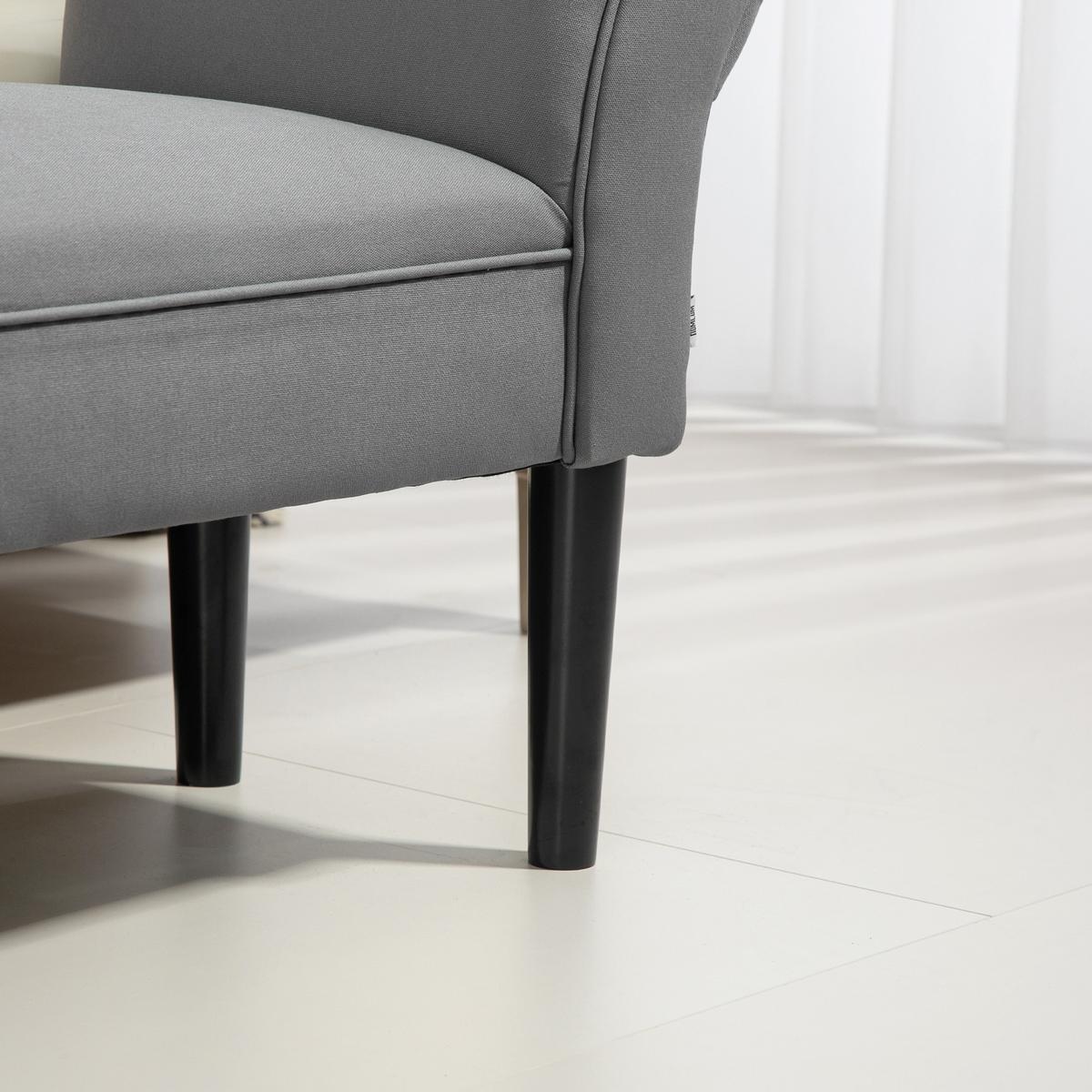 SITZBANK für Schlafzimmer Flurbank Polsterbank MDF Schaumstoff Grauweiß - Dunkelgrau, Kunststoff (36/51/102cm) - HOMCOM