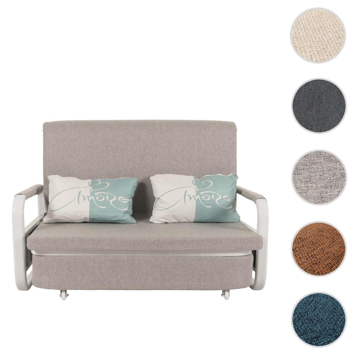 SCHLAFSOFA Grau - Hellgrau/Grau, Textil (130/71/185cm) - MCW