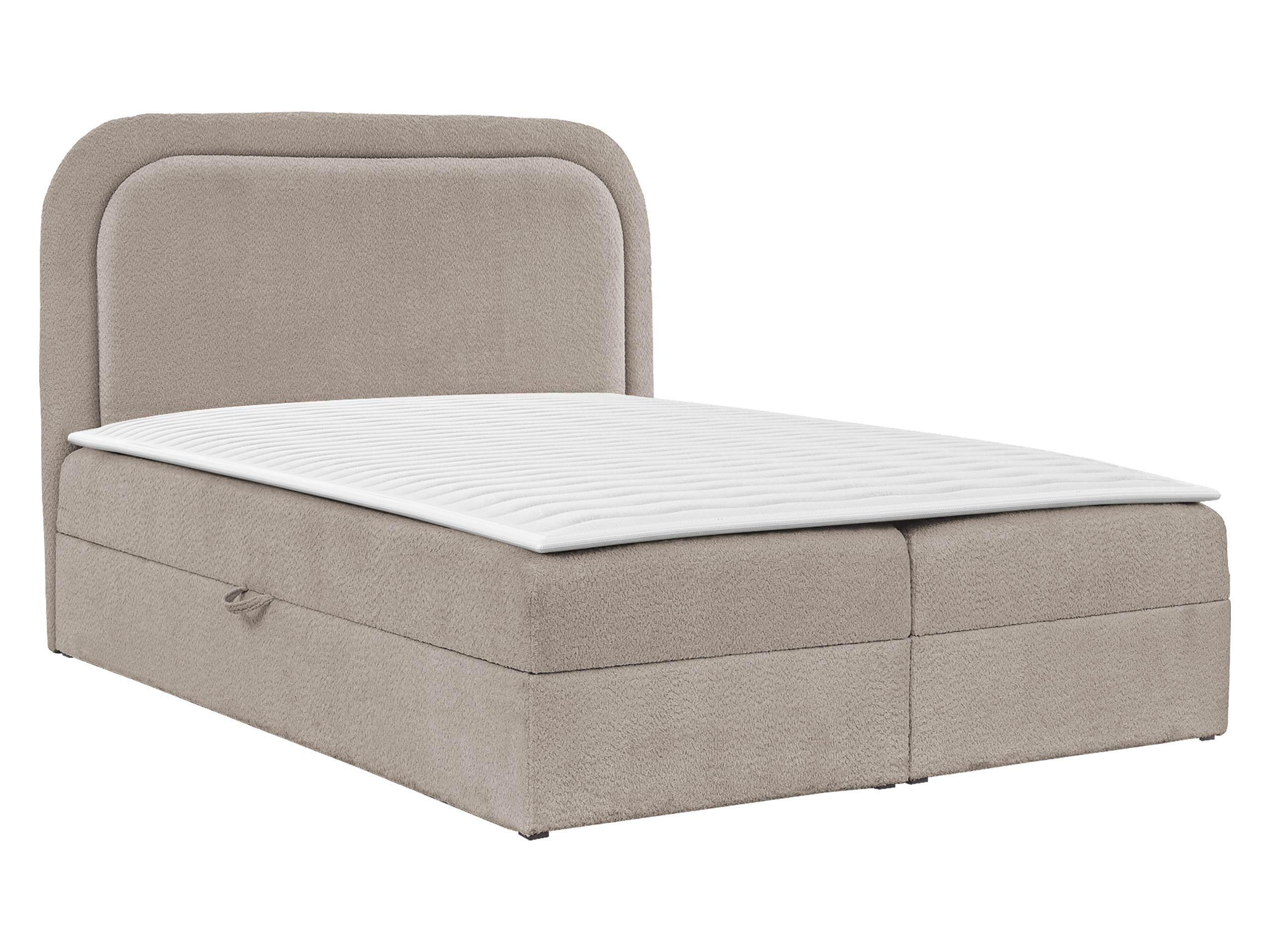 BOXBETT Bonito - H3 - Hellbraun/Schwarz, Holz/Holzwerkstoff (120/200cm) - MIRJAN24