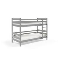 ETAGENBETT SIMBA 80x190 cm Hellgrau - Hellgrau, Holz (80/190cm) - MASSENO