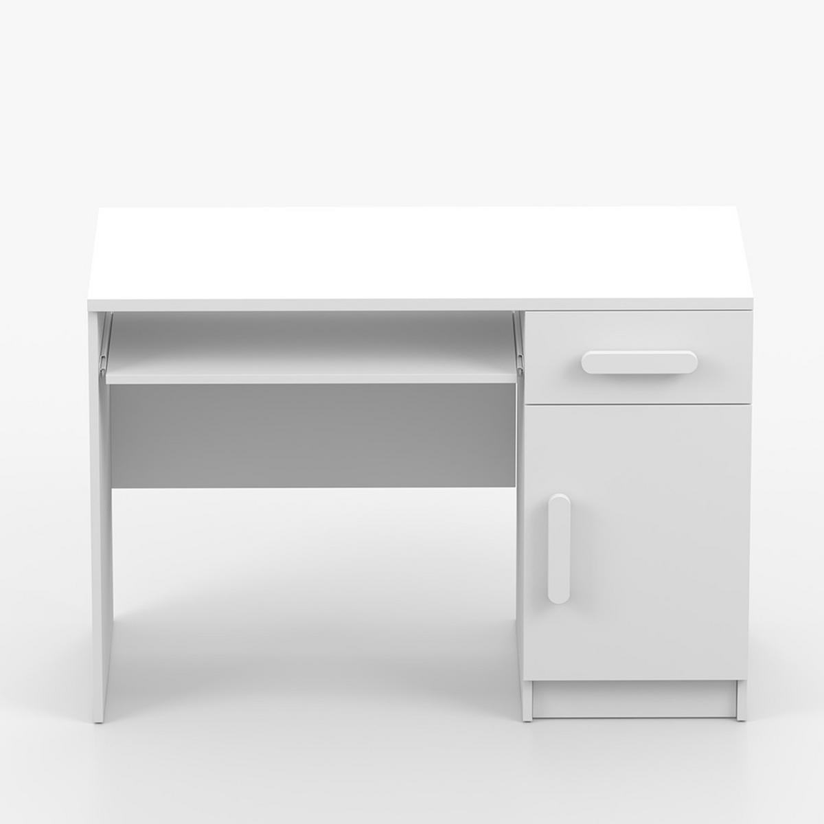 KINDERSCHREIBTISCH Jonas I 08 110 cm, 110/75/50, Weiß - Weiß, Holzwerkstoff (110/75/50cm) - imoebel24