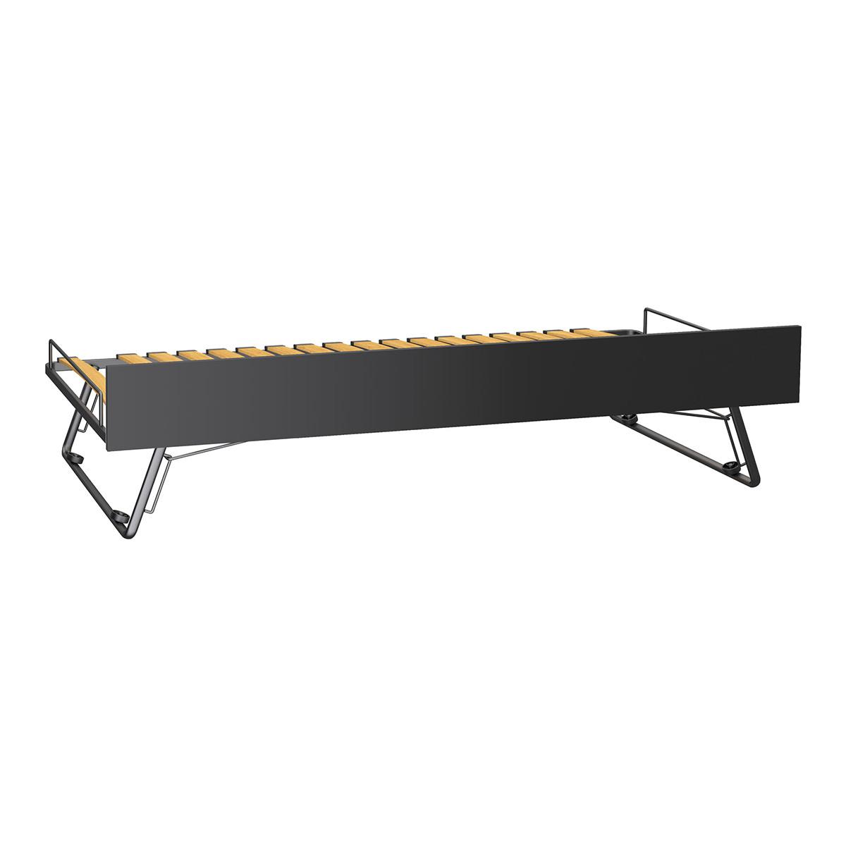 BETT 90/200 Schwarz - Schwarz, Holzwerkstoff (90/200cm) - Petits-meubles