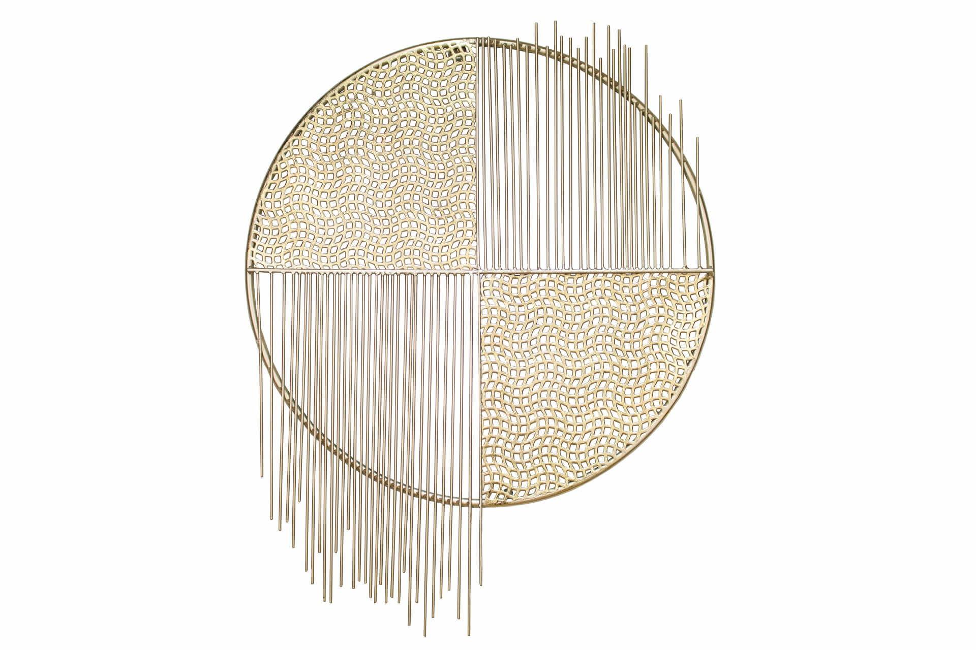 WANDDEKO Gold 60/80 cm - Goldfarben/Weiß, Metall (2.74/80/2cm) - KUNSTLOFT