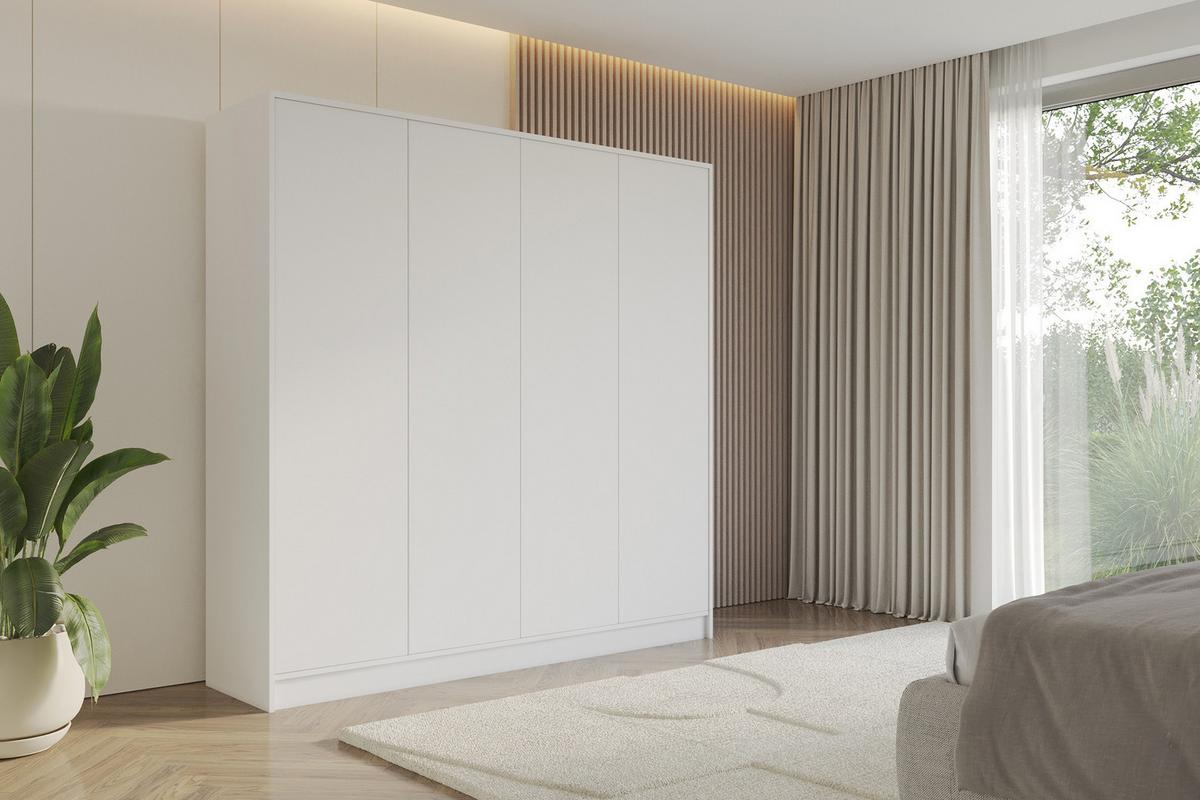 KLEIDERSCHRANK - GALA - 200 - Weiß - Weiß, Holzwerkstoff (200/200/51cm) - ALTDECOR