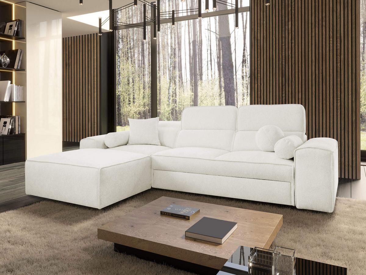 ECKSCHLAFSOFA Vito I, Seite: Links - Creme, Holz/Textil (276/187cm) - MIRJAN24