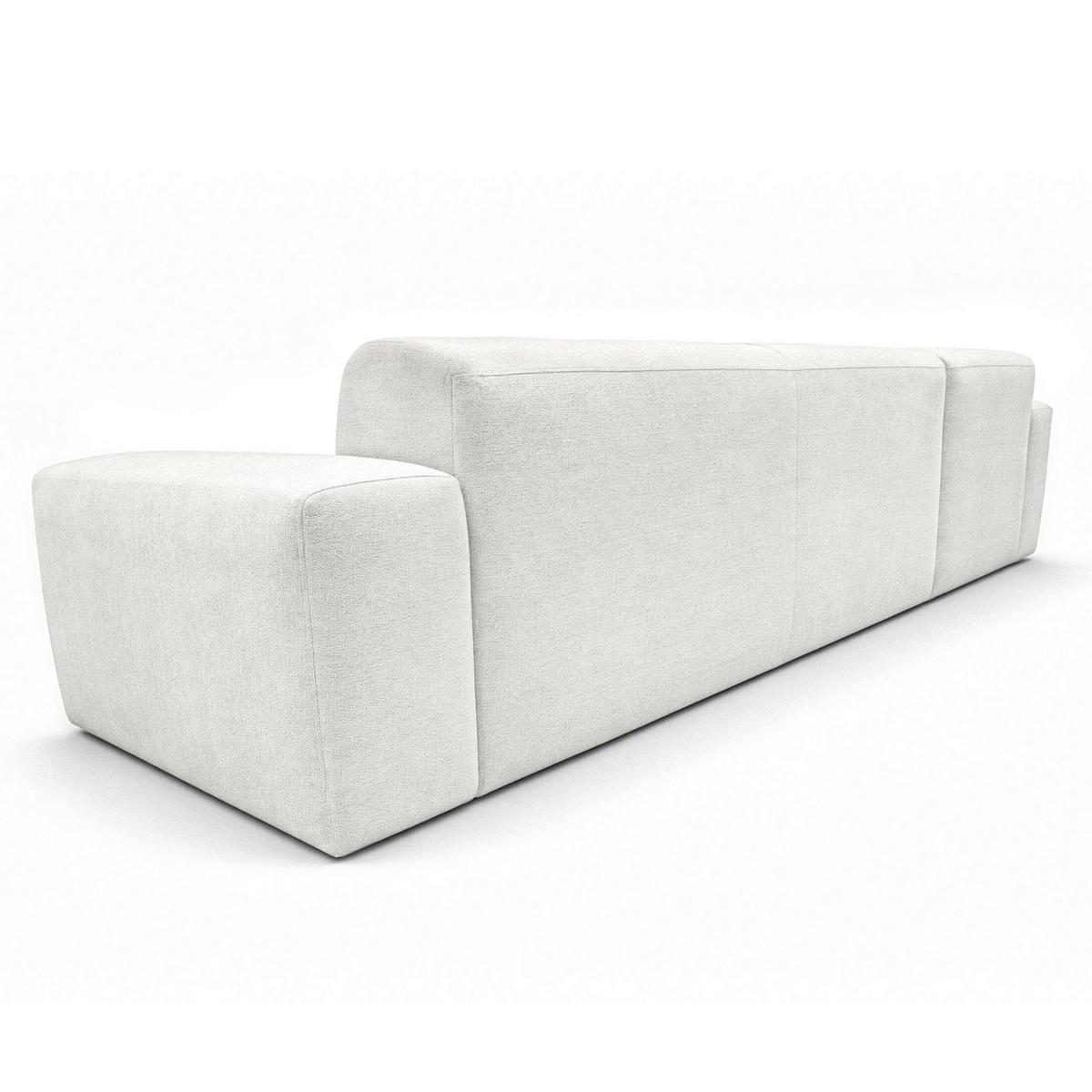 ECKSOFA L Form Corlu Weiß 310/165/78 cm – stilvolle kleine Eckcouch Links - Schwarz/Weiß, Kunststoff/Textil (310/165cm) - AX Living