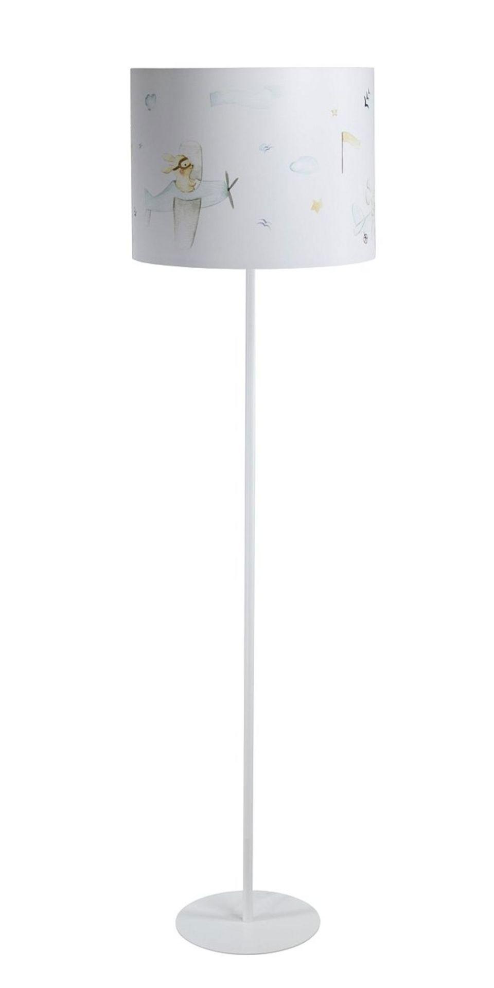 STEHLAMPE Bunt 40/30 cm - Multicolor/Weiß, Kunststoff (30/3.8/30cm) - ONZENO