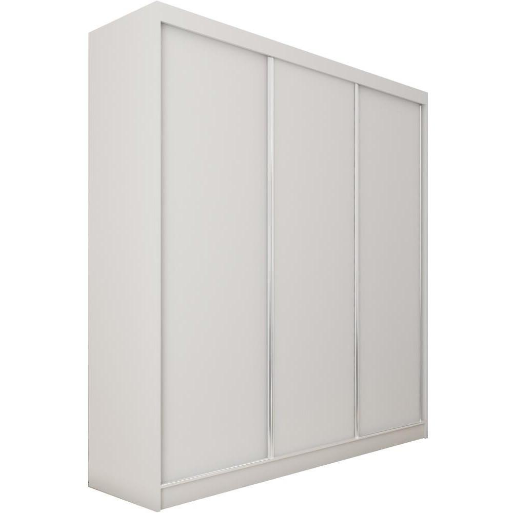 SCHWEBETÜRENSCHRANK Mario 240/216/61 weiß - Weiß, Holzwerkstoff (240/216/61cm) - Beautysofa