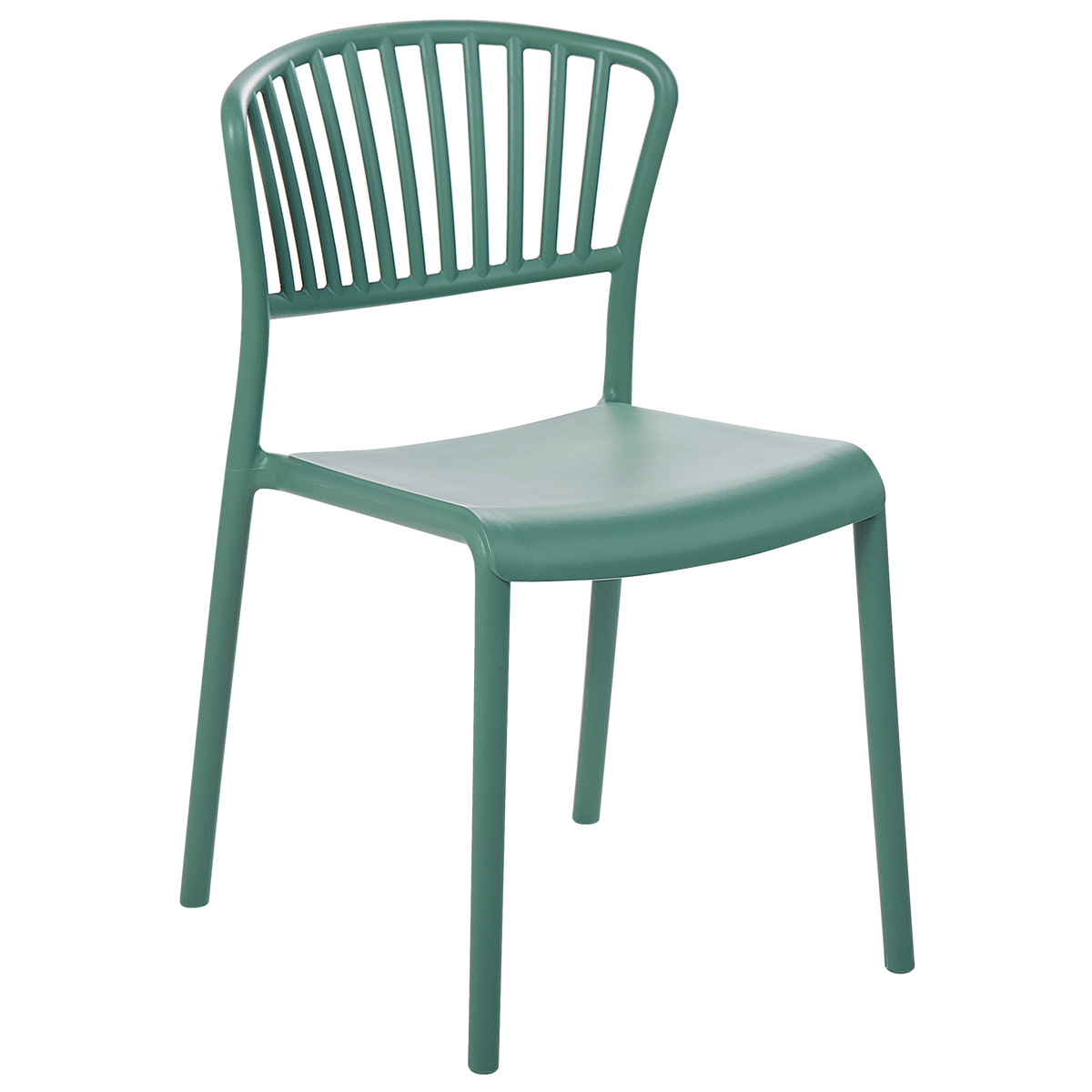 GARTENSTÜHLE 4er-Set Kunststoff grün Gela - Grün, Kunststoff (45/78/50cm) - Beliani