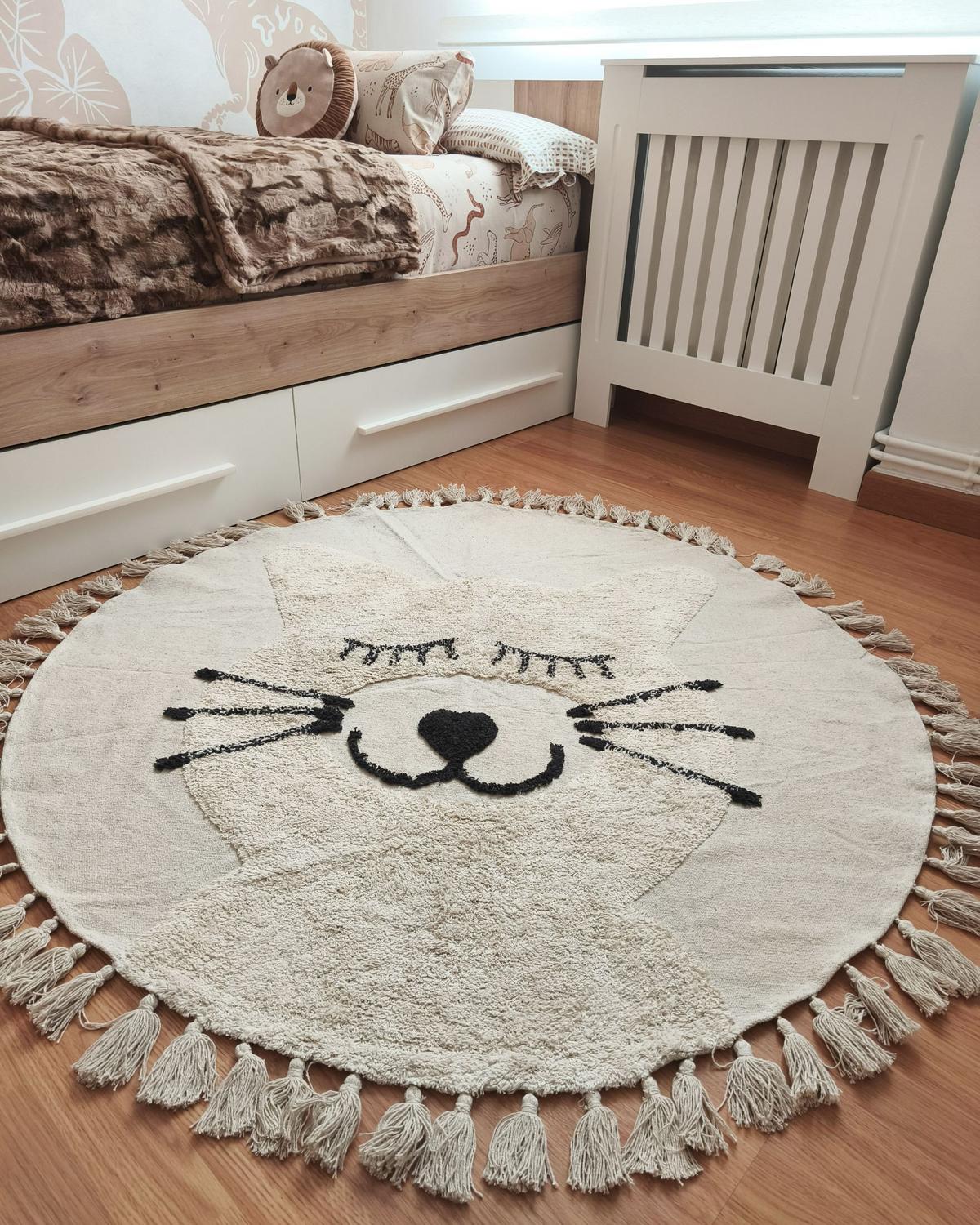 KINDERTEPPICH Etseri 120/120 cm - Beige, Textil (120/120cm) - Beliani