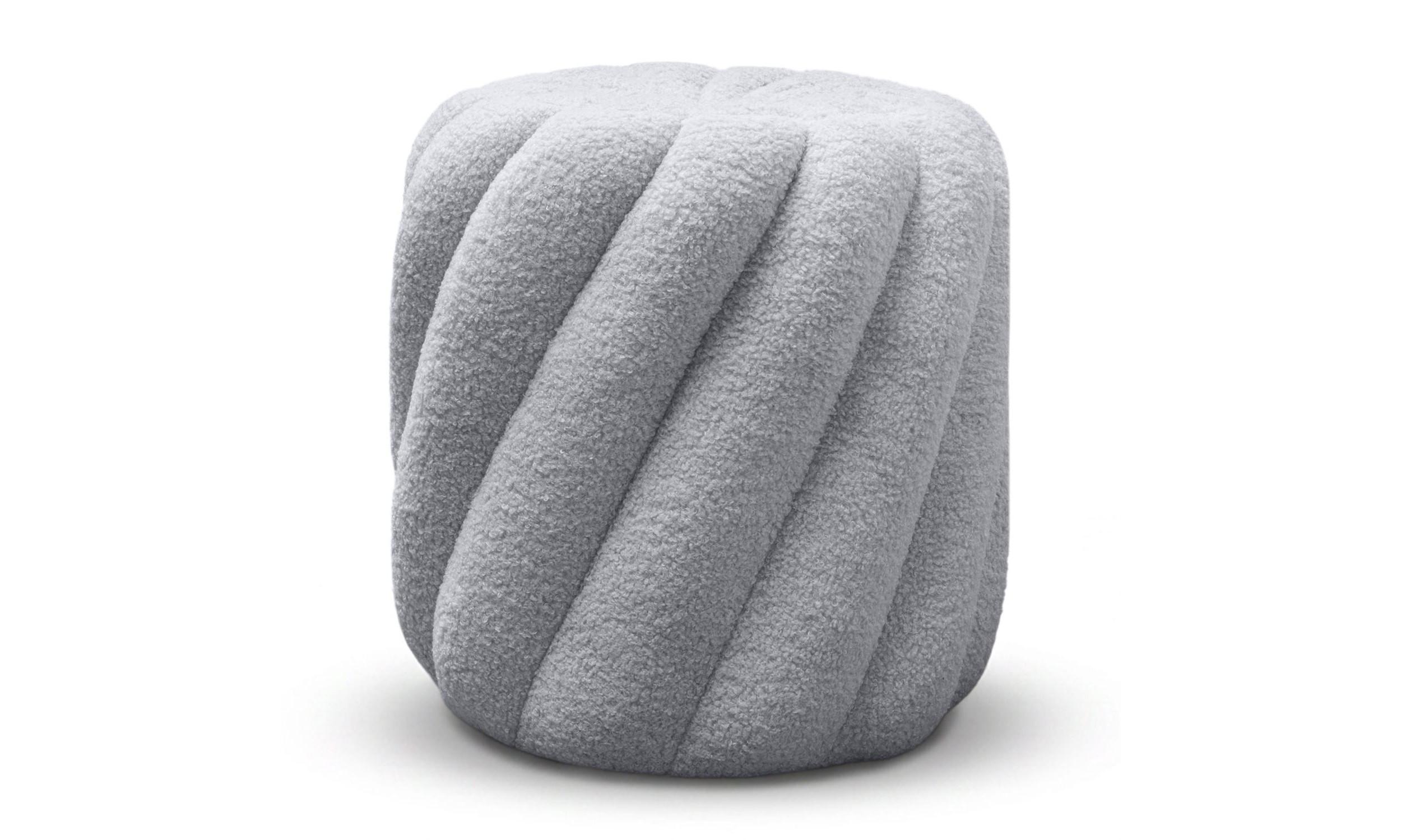 HOCKER VELORA 38/38/40 cm Grau - Grau, Textil (38/40/38cm) - Lookway