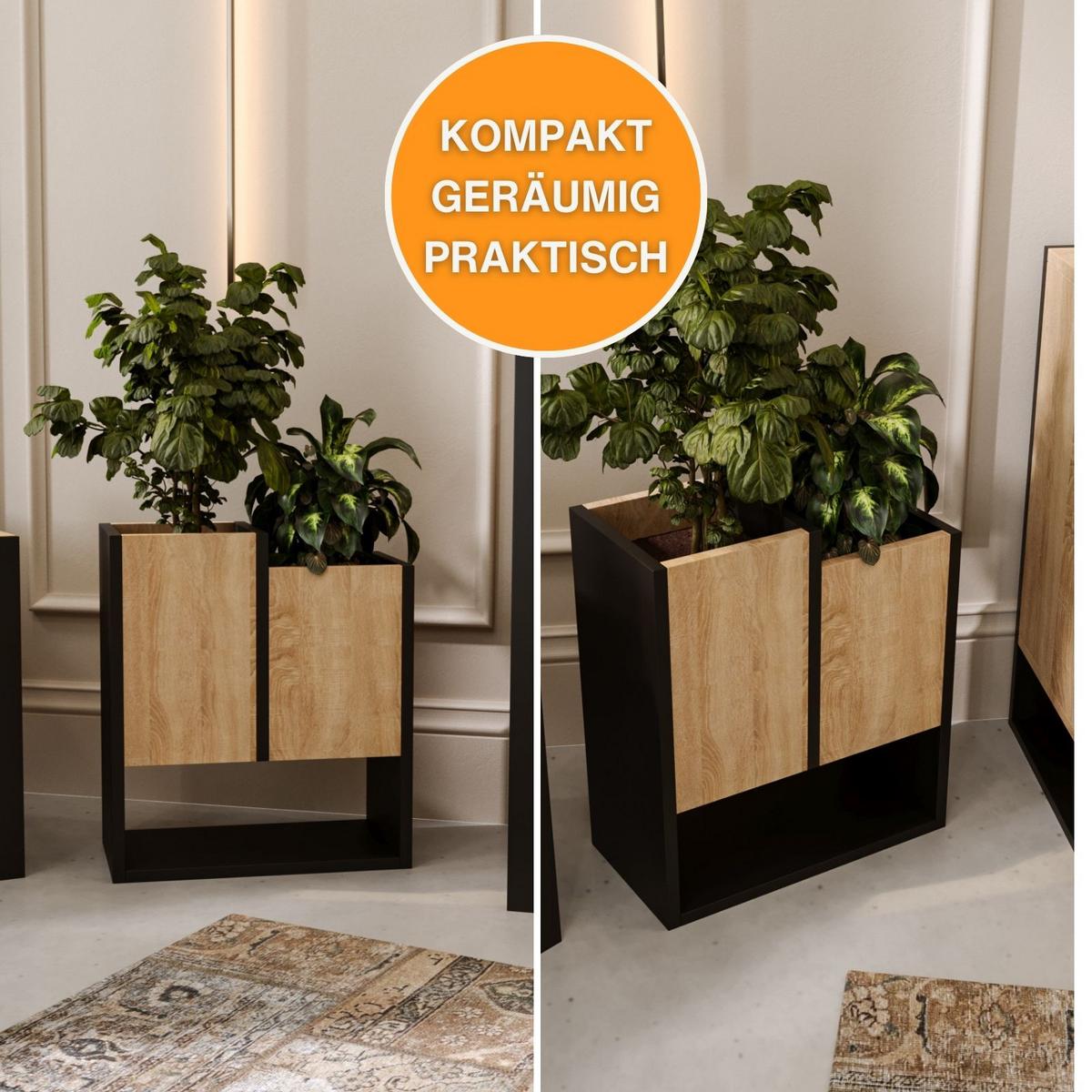 BLUMENKASTEN - Sonoma Eiche, Holzwerkstoff (22.6/50/44cm) - RAUMHIRSCH FURNITURE