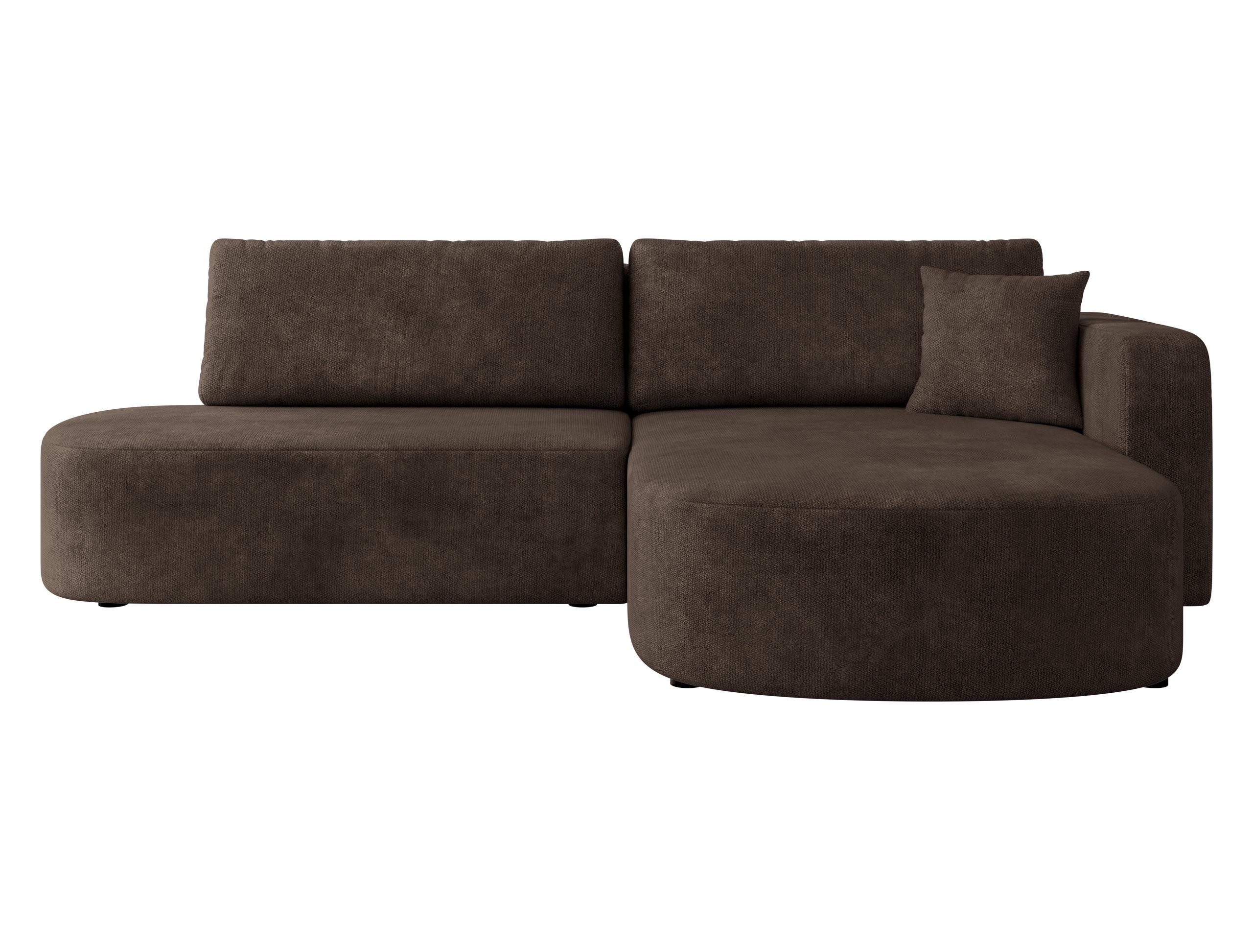 ECKSOFA Zerte, Seite: Rechts - Schwarz/Braun, Holz/Kunststoff (252/175cm) - MIRJAN24
