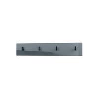 GARDEROBENPANEEL Linea Grau Hochglanz - Grau, Holzwerkstoff (72/14.5/3.5cm) - Vladon