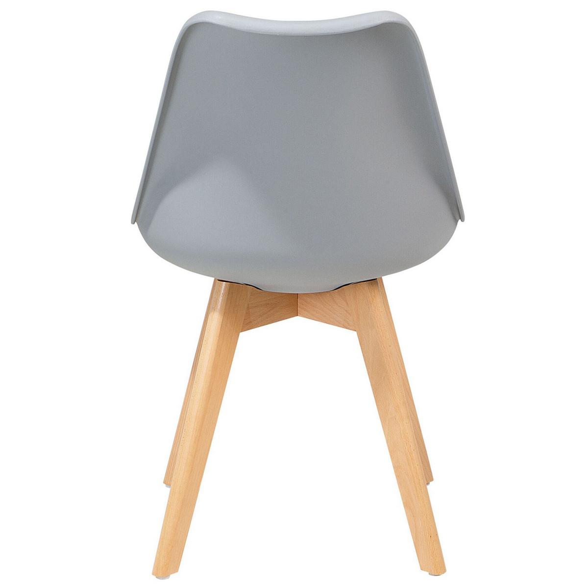 ARBEITSHOCKER 2er-Set Kunststoff Grau Dakota II - Grau, Holz/Kunststoff (47/84/43cm) - Beliani