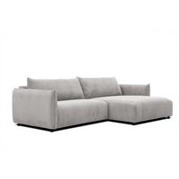ECKSOFA TAUER 5-Sitzer, weiß - Schwarz/Weiß, Holzwerkstoff/Kunststoff (292/174cm) - Wozimo