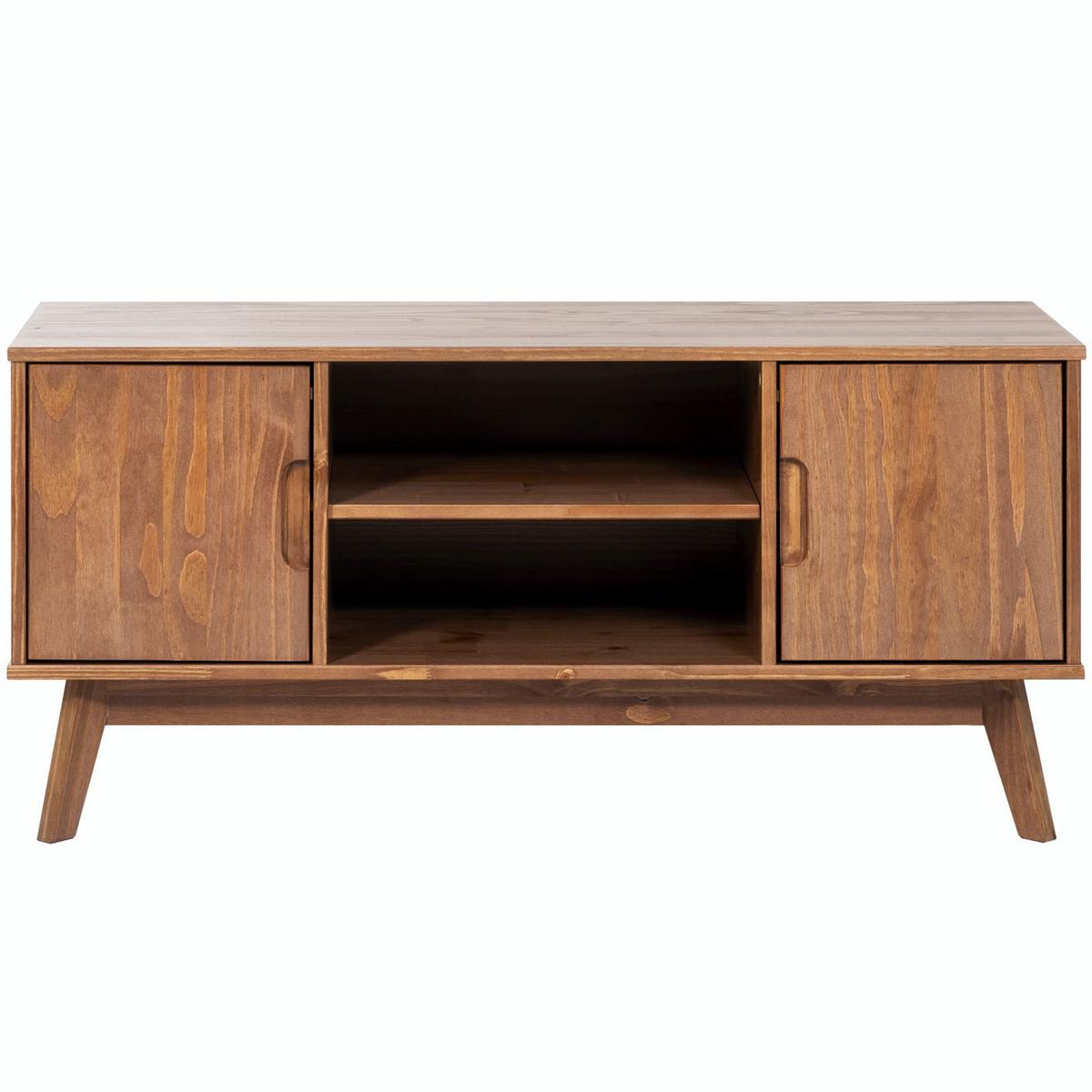 LOWBOARD TIVOLI dunkelbraun - Dunkelbraun, Holz (114/54/39cm) - IDIMEX