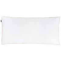 KOPFKISSEN Weiß 40/80 cm Etna - Weiß, Naturmaterialien (80/40cm) - Beliani