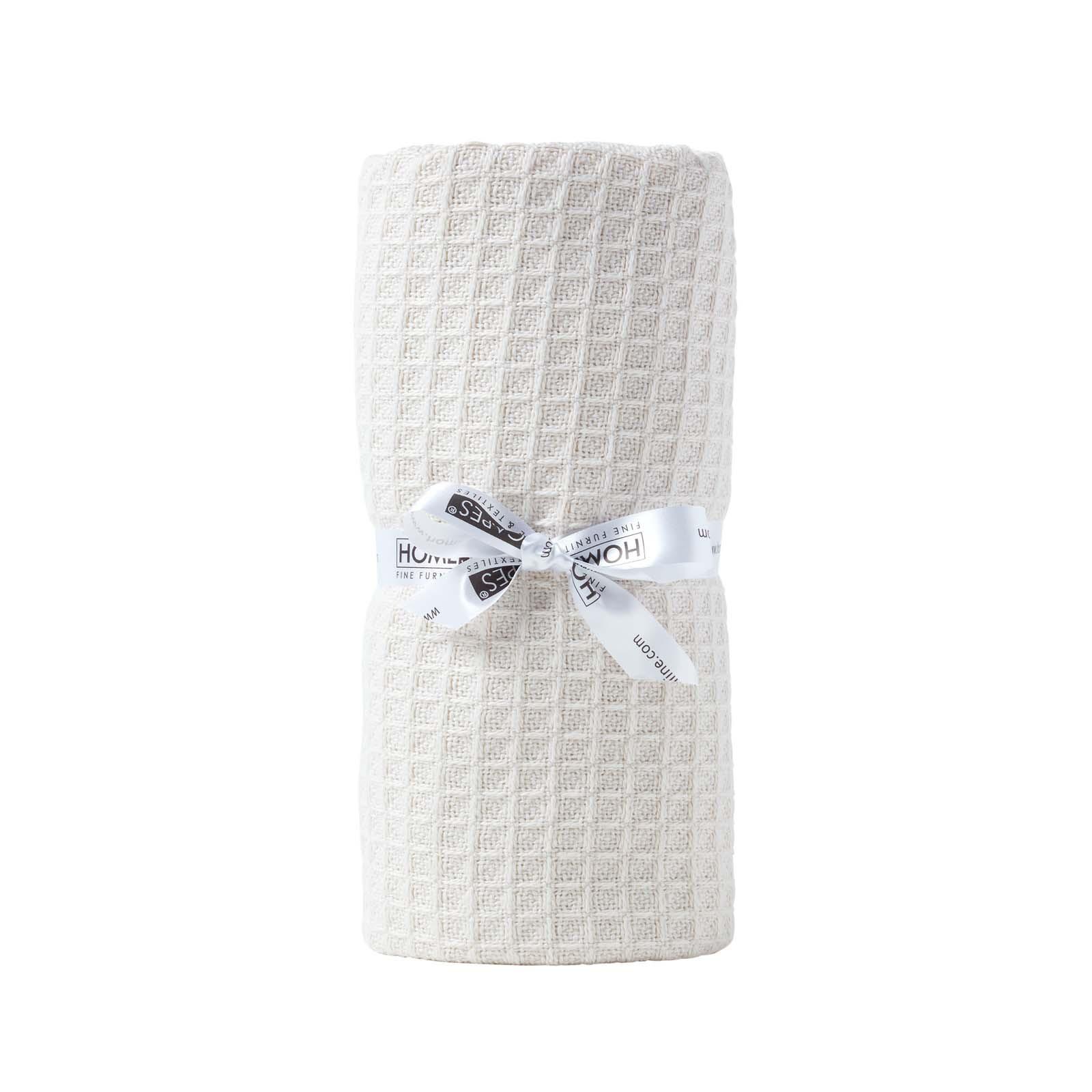 BABYDECKE Waffelpiqué 90/110 cm, Bio-Baumwolle - Naturfarben, Textil (90/112cm) - Homescapes