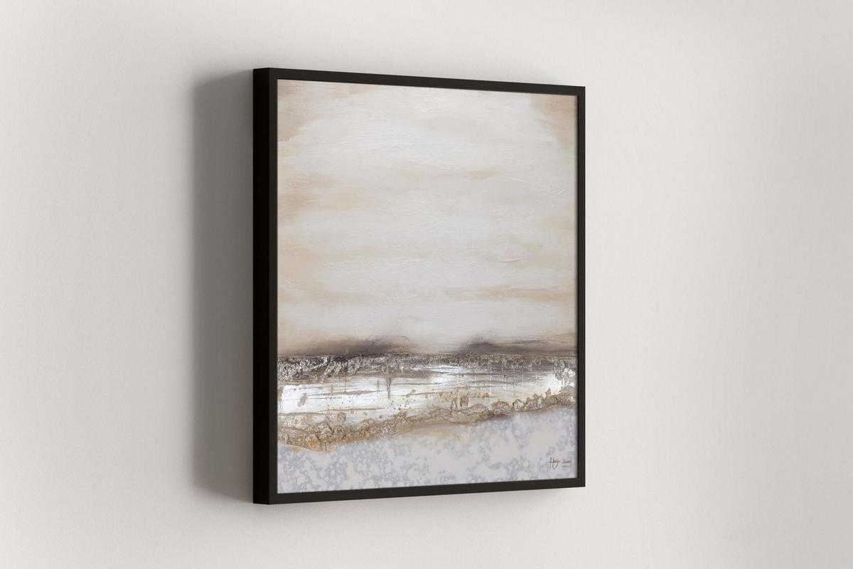 ÖLGEMÄLDE 80/80 cm - Silberfarben/Kupferfarben, Holz/Textil (80/80cm) - KUNSTLOFT