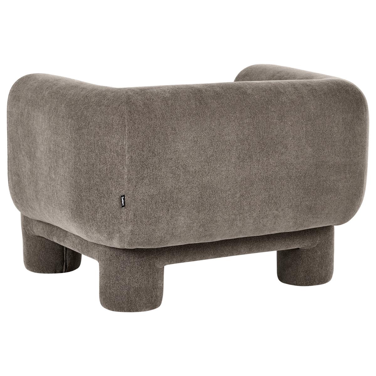 SESSEL Stoff Braun Hogbo - Braun, Textil (110/73/93cm) - Beliani