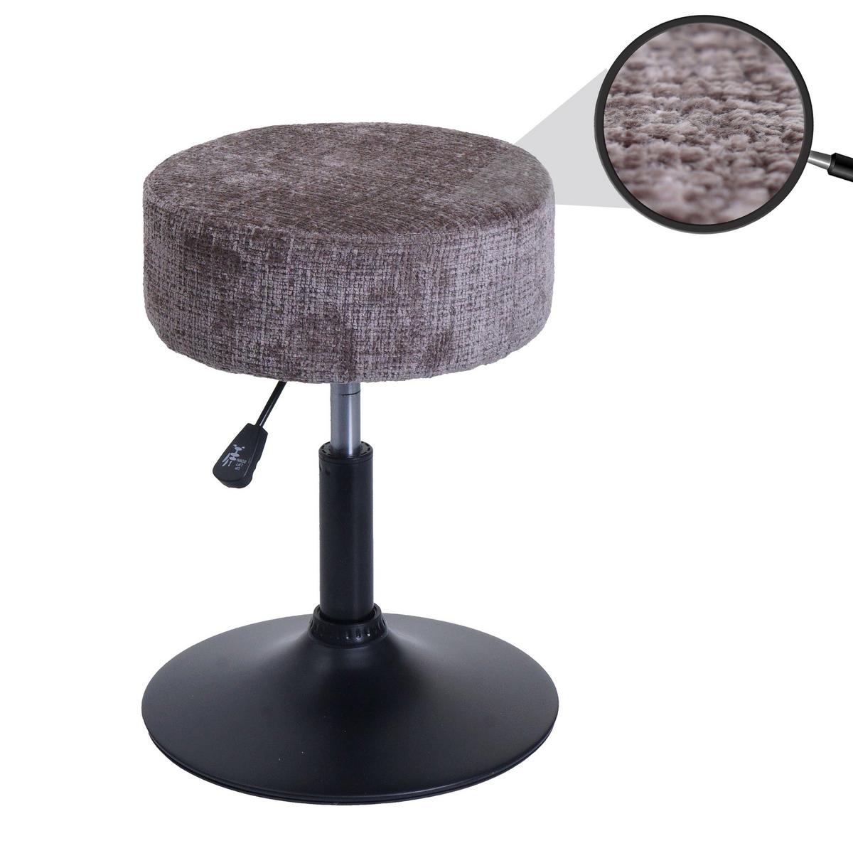 HOCKER Braun - Braun, Textil (37/57/37cm) - MCW