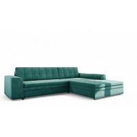 ECKSOFA Lusaka Mit Schlaffunktion - Smaragdgrün, Holzwerkstoff/Textil (198/292cm) - Fun Möbel