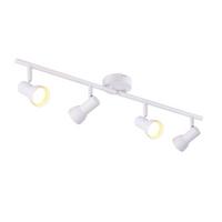 DECKENSTRAHLER Wärmeaura 4-flammig 60.5/8/16.5cm - Weiß, Metall (60.5/8/16.5cm) - Nettlife